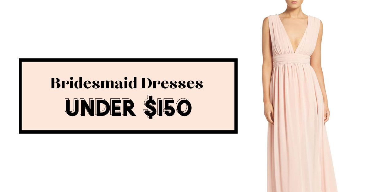 Bridesmaid dresses outlet under 150